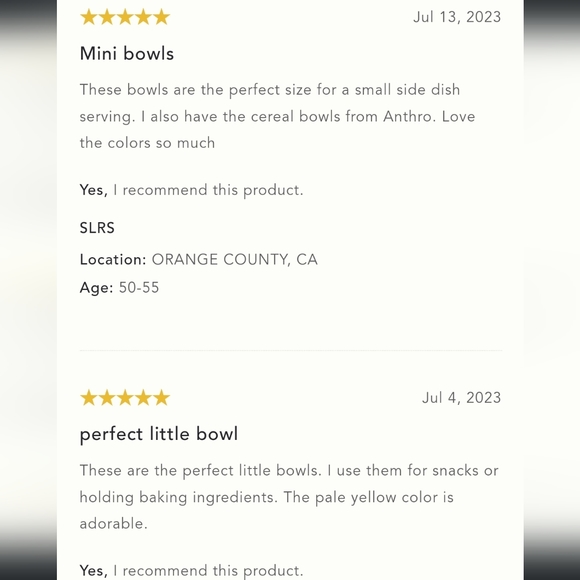 Anthropologie Shiny Mini Latte Bowls - set of 4 - apricot pink - Picture 6 of 14